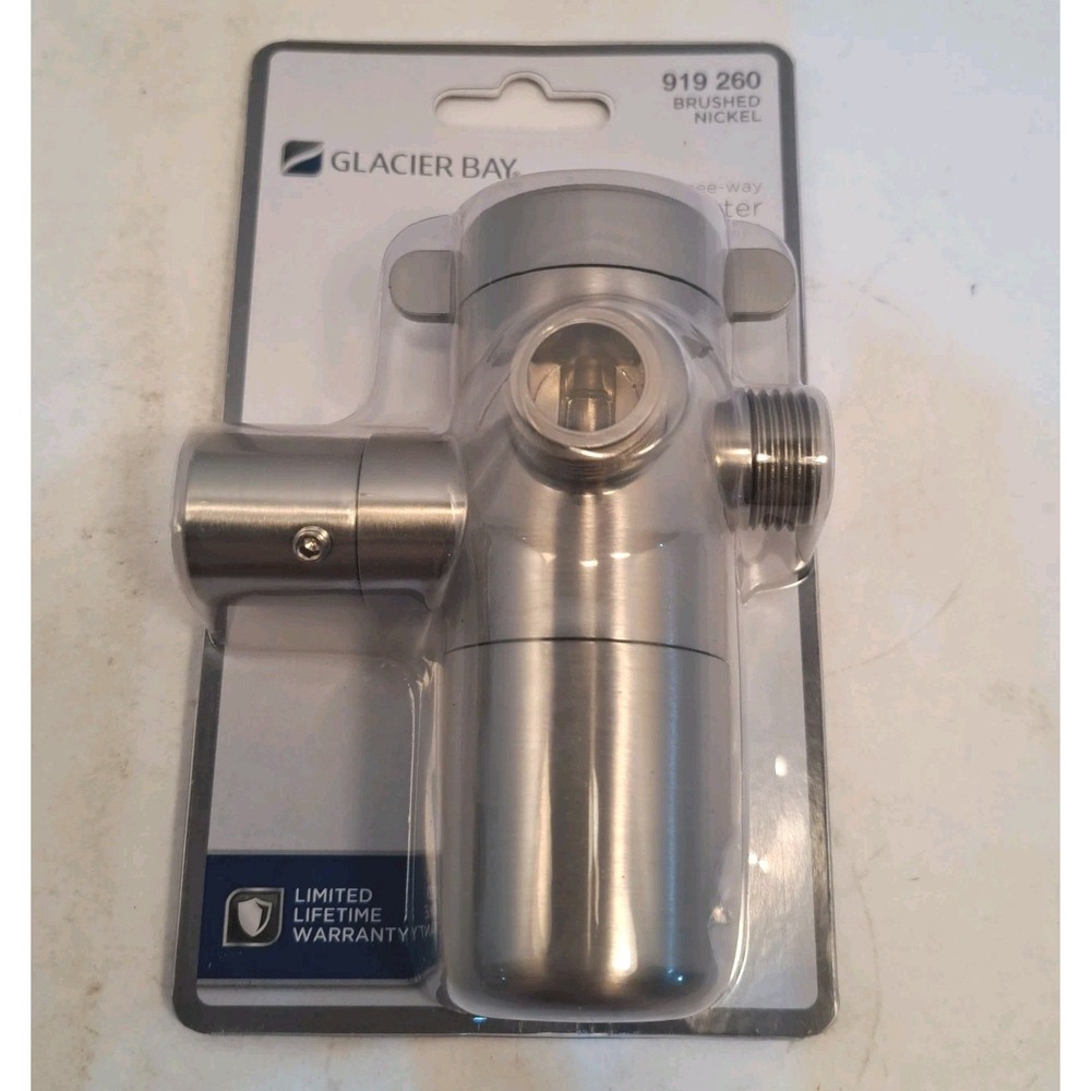 Glacier Bay 3-Way Diverter with Mount Brushed Nickel 919 260 New!